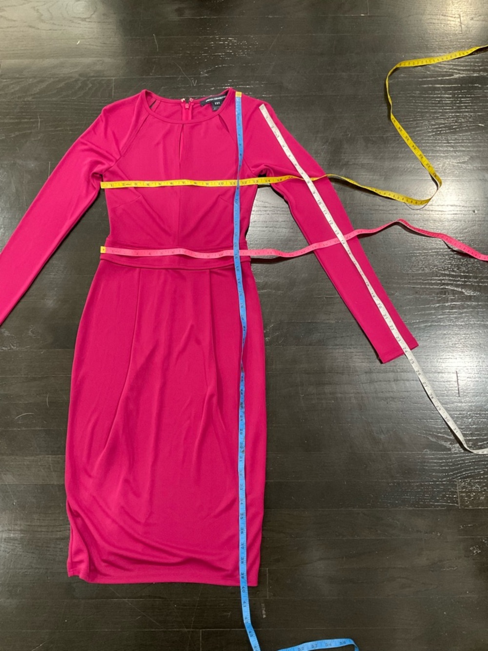 FRENCH CONNECTION 71AJA MONA CREPE JERSEY DRESS‎ - Picture 8 of 9